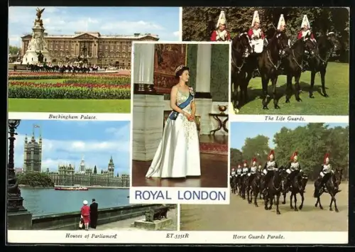 AK London, Buckingham Palace, Houses of Parliament, The Life Guards, Queen Elizabeth II.