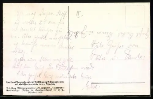 Künstler-AK Turner am Barren