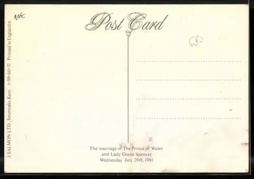 AK the marriage dof The Prince of Wales and Lady Diana Spencer 1981