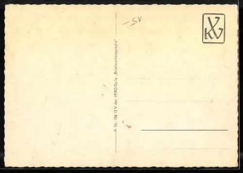 AK Briefmarkensprache Du fällst nicht aus dem Rahmen...