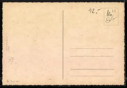 AK Erklärung der Briefmarkensprache, Glückliches Liebespaar