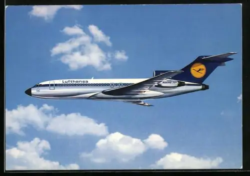 AK Lufthansa-Flugzeug Boeing 727 Europa Jet in der Luft