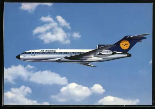 AK Lufthansa-Flugzeug Boeing 727 Europa Jet in der Luft