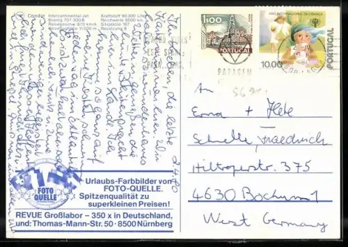 AK Flugzeug Boeing 707-330 B von Condor Intercontinental-Jet