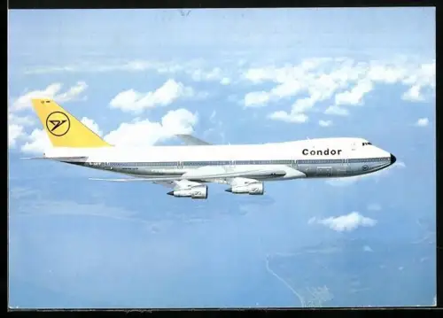 AK Flugzeug, Passagierjet Boeing 747 Jumbo-Jet der Condor Fluggesellschaft