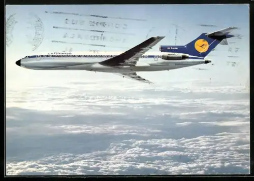 AK Lufthansa Boeing 727 Europa Jet über den Wolken