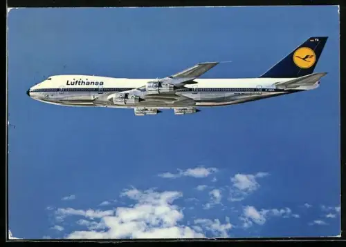 AK Lufthansa, Boeing Jet 747 in der Luft
