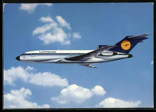 AK Lufthansa-Flugzeug Boeing 727 Europa Jet in der Luft