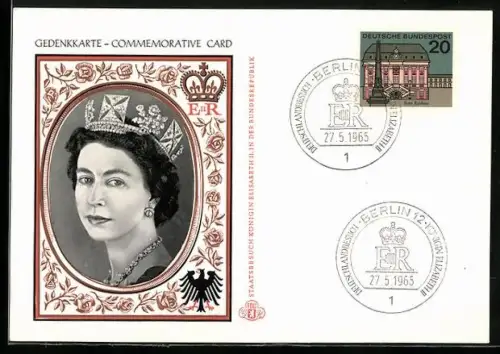 AK Königin Elisabeth II. von England auf Staatsbesuch in der BRD