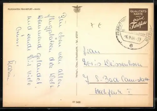 AK Frankfurt a. Main, Rhein-Main-Flughafen