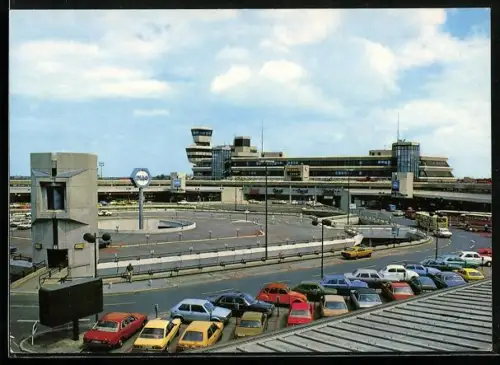 AK Berlin, Flughafen Tegel aus der Vogelschau