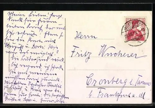 AK Rheinfelden, Hotel Schützen mit Ortsansicht