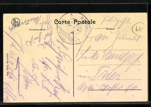 AK Arlon, Calvaire St. Donat, Gebäudeansicht, Cafe Pomba