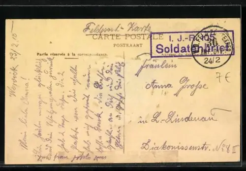 AK Wervik, Burgstraat, Rue de Pont