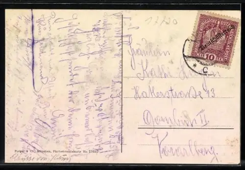 AK Bildstein, Ortsansicht mit Maria Bildstein