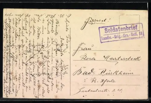 AK Pagny a. Mosel, Brand 1915, Gesamtansicht