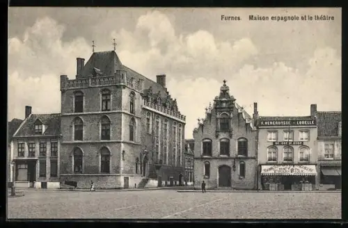 AK Furnes, Maison espagnole et le theatre