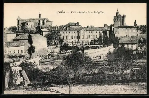 AK Uzès, Vue Generale, Hopital