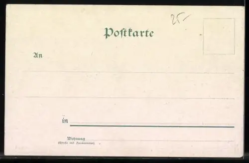 Lithographie Friedrichsruh, Huldigung, Fürst Otto von Bismarck