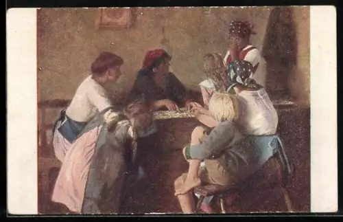 AK Kartenlegerin sagt Frauengruppe die Zukunft voraus