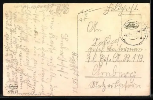 AK Briefmarken-Sprache, Blumen sind so schön erblüht...