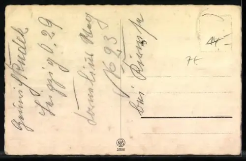 AK Mann im Herz & Systematik der Briefmarkensprache