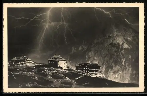 AK Ebensee, Gewitter am Feuerkogel