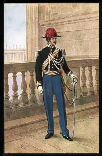 AK Vaticano, Ufficiale dei gendarmi, Offizier der päpstlichen Gendarme