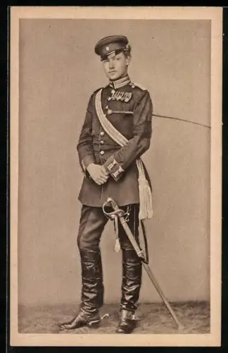 AK Paul von Hindenburg al Leutnant und Adjutant im dritten Garde-Regiment zu Fuss im Feldzug 1870 /71, Orden