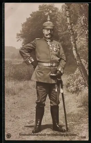 AK Generalfeldmarschall von Hindenburg im Osten