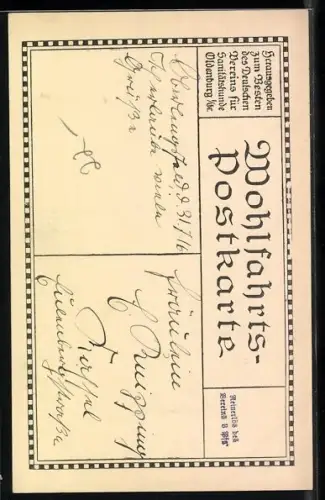 AK Paul von Hindenburg in Uniform mit Pickelhaube und Orden