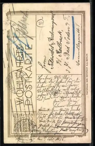 AK Generalfeldmarschall von Hindenburg in Uniform