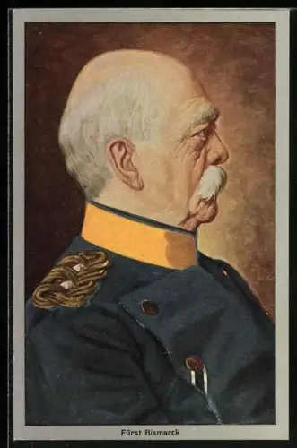 AK Fürst Bismarck, Portrait in Uniform