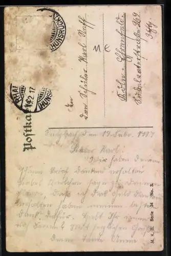 Lithographie Schwester vom Roten Kreuz umsorgt verwundeten Soldaten