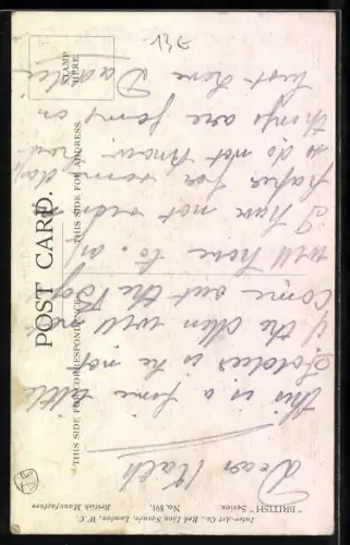 Künstler-AK A. A. Nash: A Call to Arms, Kleiner Soldat beim Abschied