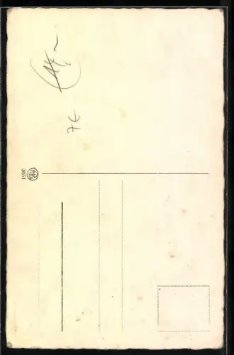 AK Briefmarkensprache für Verliebte, Paar im blumigen Herz, Ewig nur Dein