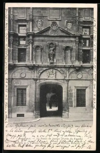 AK Grenoble, le palais de Justice (partie de facade)