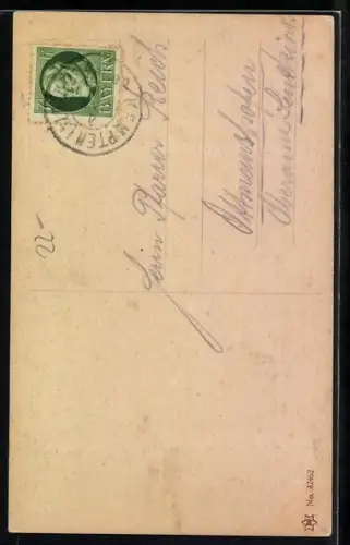 AK Zwei schwarze Hunde im Freien