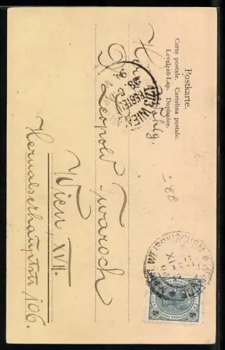 AK Zwei Terrier mit gespitzten Ohren neigen den Kopf zur Seite