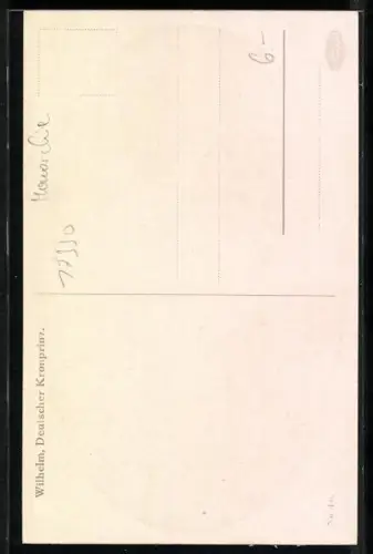 AK Kronprinz Wilhelm von Preussen in Husarenuniform mit Totenkopf-Schirmmütze