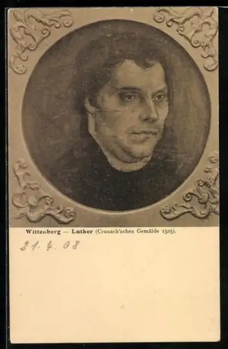 AK Cranach'sches Gemälde von Martin Luther