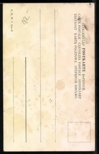 AK Jagd, Zwei Jäger mit Hund im Wald