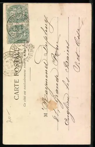 AK Zwei Hunde in der Umarmung