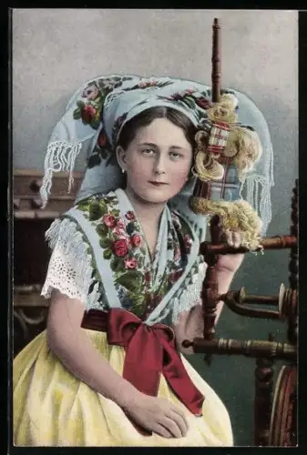 AK Kind in Spreewälder Tracht