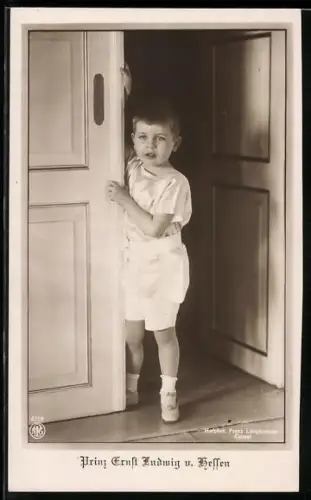 AK Prinz Ernst Ludwig von Hessen als Knabe