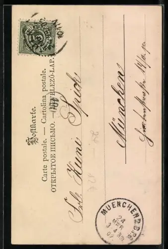 AK Pudel trägt einen Korb voller Kätzchen in der Schnauze