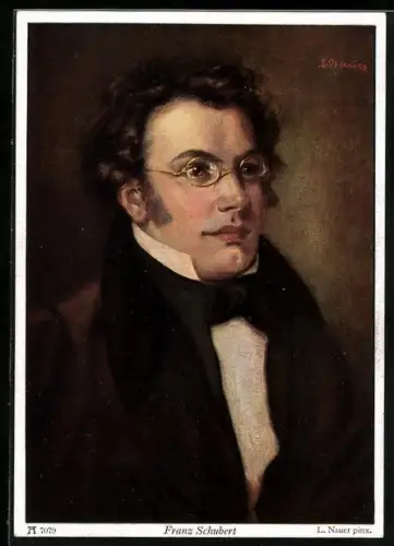 AK Porträt des jungen Franz Schubert