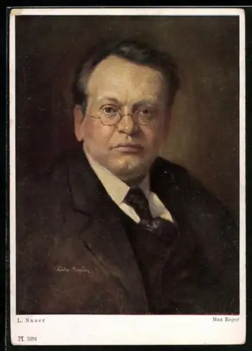 Künstler-AK Portrait des Musikers Max Reger