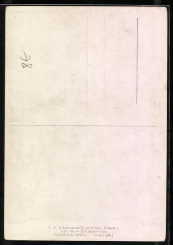 Künstler-AK Portrait des Musikers Max Reger