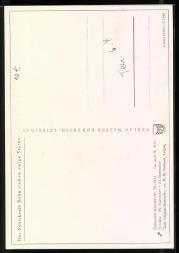 AK Des Schicksals Bahn ziehen ewige Sterne, Sternzeichen Schütze, Astrologie, Horoskop